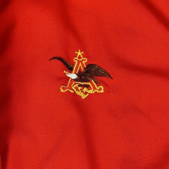 Vtg Riverside Flexbac Mens Large Anheuser-Busch Budweiser Delivery Work Jacket - Picture 6 of 16